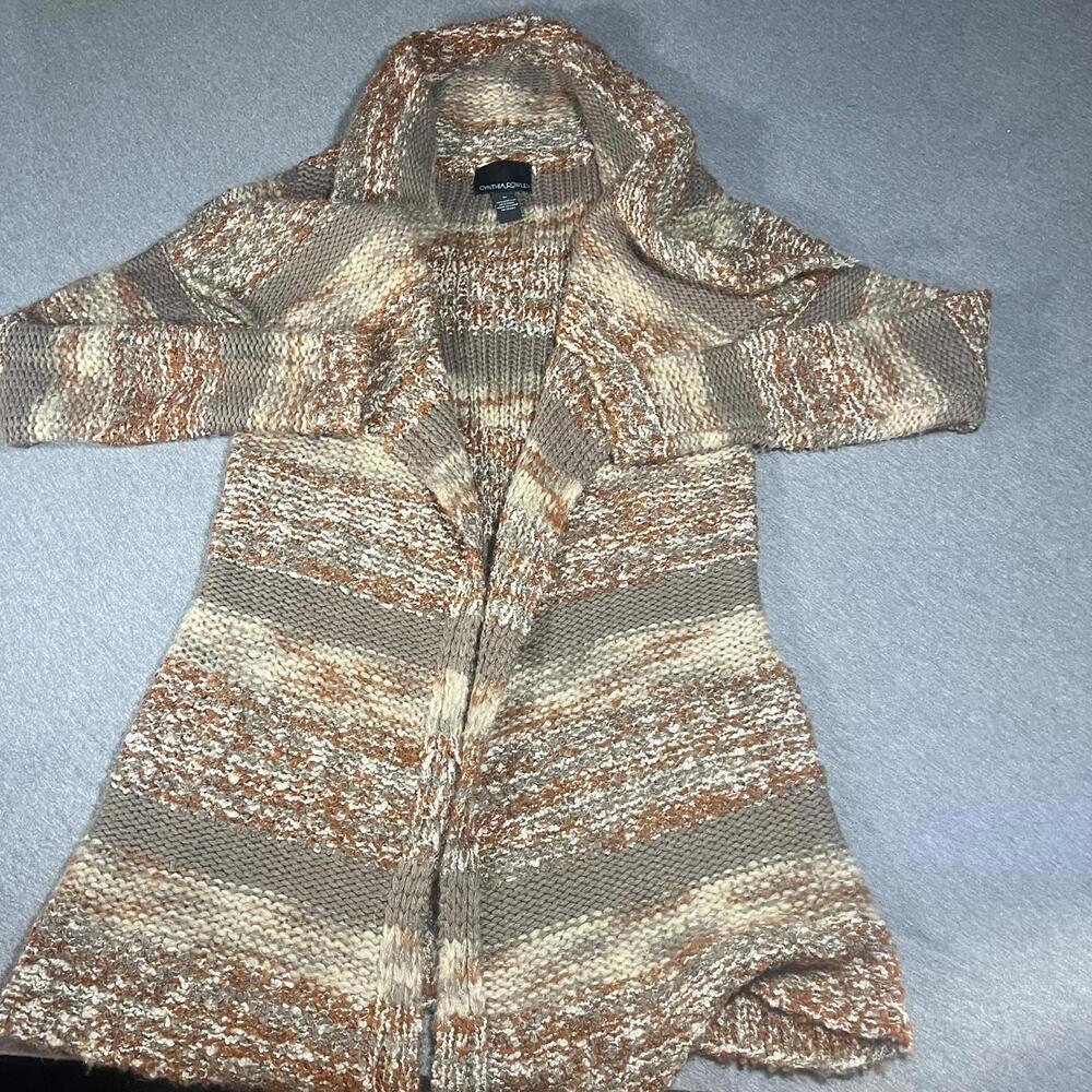 Cynthia Rowley Woman’s Medium Open Front Marled Knit Cardigan Sweater  RN: 75343